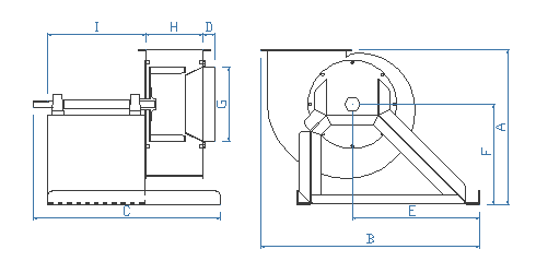 Dimensiones ventilador HR450